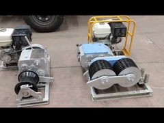 Kablo çekmek için 5T çift davul benzinli vinç