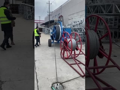 250kn Hidrolik Kablo Çekici Kablo Bağlama Ekipmanı Işınlama hattı inşaatı için