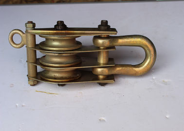 satın al Tower Erection Tools 20KN Three Sheave Steel Block And Tackle Pulley online manufacture