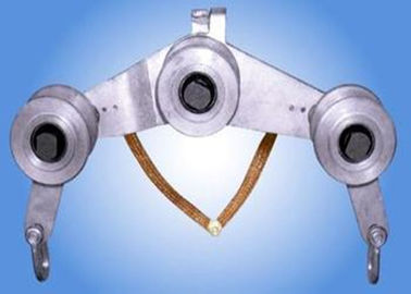 satın al Three Wheel Structure Transmission Line Stringing Tools Earthing Pulley Block and Tackle online manufacture