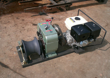 satın al 5 Tons Petrol Engine Cable Winch Puller / gasoline engine powered winch online manufacture