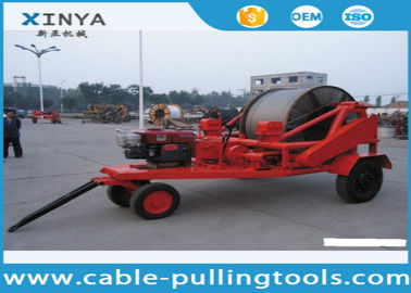 satın al 3 - 8T Multi function Full Cable Drum Trailer Machine for electric power construction online manufacture