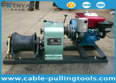 satın al Small Volume 5 Ton Diesel Engine Powered Winch for Cable Pulling With Belt Driven online manufacture