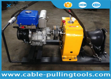 satın al 8T Petrol Powered Winch For Cable Pulling Project Overhead Line Transmission online manufacture