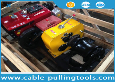 satın al Steel 8T Diesel Power Cable Winch Puller For Overhead Line Transmission online manufacture