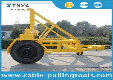 satın al 5 Ton Hydraulic Wire Rope Drum Trailer Cable Reel Trailer Underground Cable Tools online manufacture