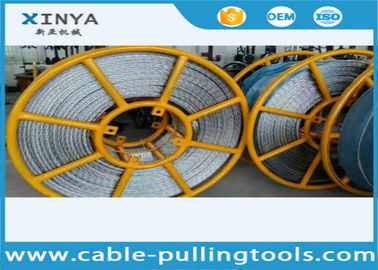 satın al ISO 22 mm Breakage Tension 320 kN Anti twist Wire Rope Galvanized Steel High Voltage Line Stringing online manufacture