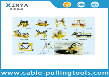 satın al Different Types Underground Cable Pulling Roller Cable Pulley With Aluminum / Nylon Wheel online manufacture