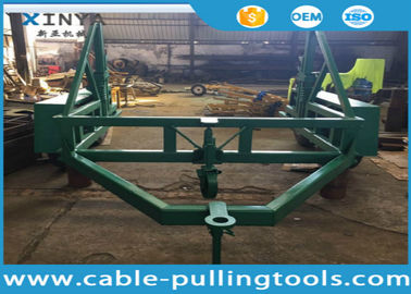 satın al 12 Ton Load Capacity Underground Cable Tools Cable Drum Carrier With Surface Treatment Spray Paint online manufacture