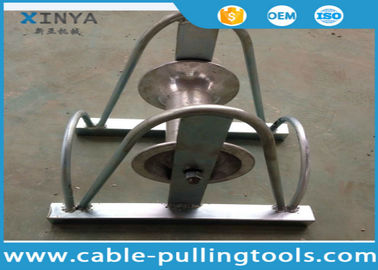 satın al High Strength Underground Cable Tools / Straight Line Cable Roller Zinc Plated With Aluminum Rollers online manufacture