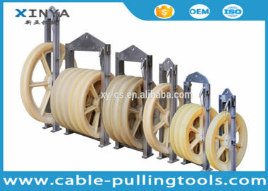 satın al 660mm Diameter Bundled Conductor Pulley Stringing Pulley Block With Nylon Wheel online manufacture