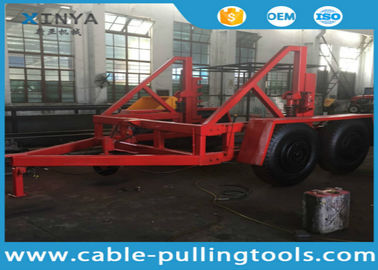 satın al 12 Ton Capacity Cable Drum Trailer Underground Cable Tools With Hand Brake and Air Brake online manufacture