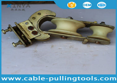 satın al 20KN Crossarm Mounted Transmission Line Stringing Tools Three Purpose Stringing Pulley Block online manufacture