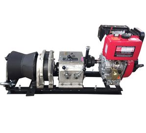 satın al Dizel Tel Halat Vinç Kablosu Çekme Makinesi Kapasitesi 50KN 5 Ton Hızlı Hız online manufacture