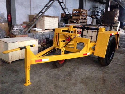 satın al Yeraltı kablo taşımacılığı için çift fren sistemi olan 5 ton kapasiteli ağır yüklü kablo davul römorkü online manufacture