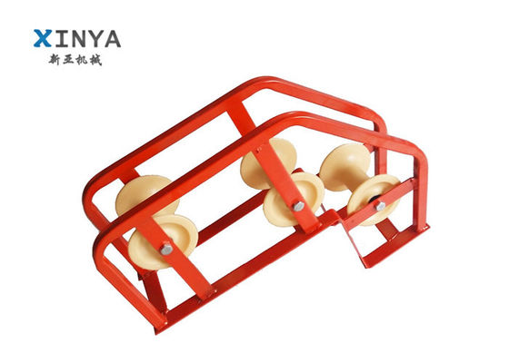 satın al Korozyona ve aşınmaya karşı dayanıklı kablo çekimi için üçlü nilon rulo tasarımı ile 10KN nominal yüklü kablo köşesi rulo online manufacture