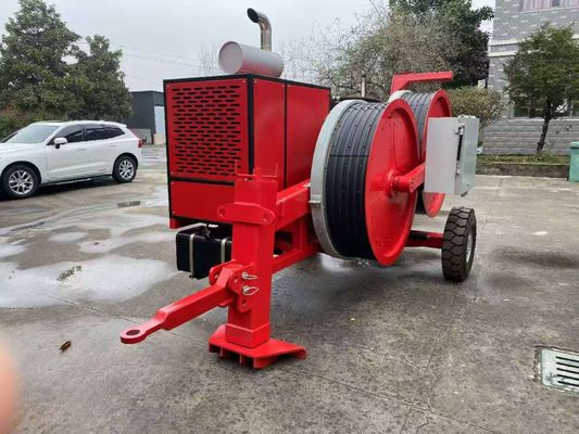 satın al Kablo Çekimi için Dizel Motorlu ve Elektronik Kontrollü 2x50KN Sürekli Gerginlik Hidrolik Gergi online manufacture