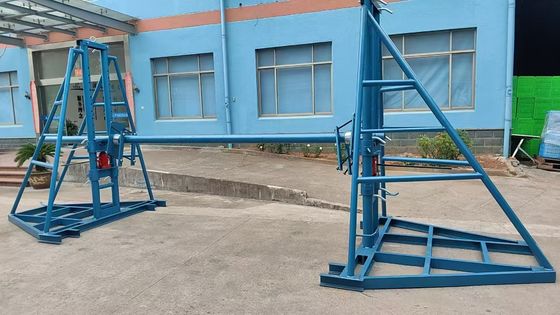satın al 5 Ton Hydraulic Cable Drum Jack Stand with 1.5 Meters Lifting Height and 5000 kg Capacity for Overhead and Underground Cable Installation online manufacture