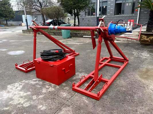 satın al SIPZ-7H Hydraulic Cable Drum Jack with 7T Capacity 2000 N.M Brake Force and 45 RPM Rotation Speed for Heavy-Duty Transmission Line Stringing online manufacture