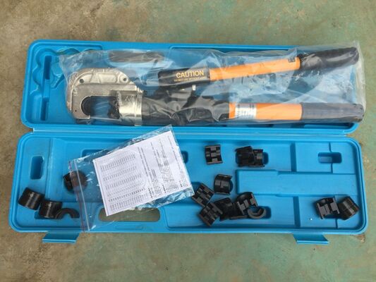 satın al 12-Ton Hydraulic Cable Crimper with 180° Swivel Head and Quick-Change Dies for Manual Pump Operation online manufacture