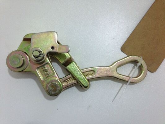 satın al Heavy-Duty 2-Ton Cable Pulling Clamp with Anti-Slip Serrated Jaws for 4-22mm Wire Ropes online manufacture