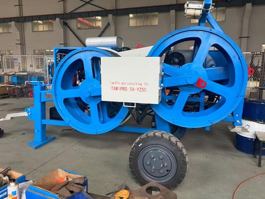 satın al 40KN hidrolik iletken gergici, verimli kablo ipi için 5 çukurlu tasarım online manufacture