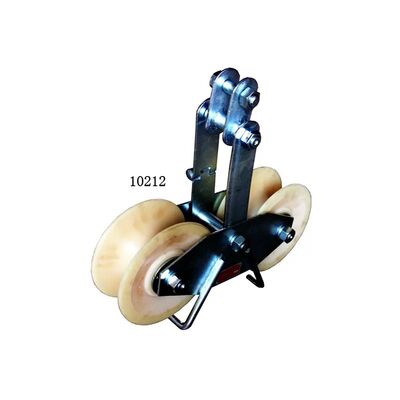 satın al Double Sheave Stringing Block with 25 KN Rated Load and MC Nylon or Aluminum Sheaves for Smooth Ball-Bearing Operation online manufacture