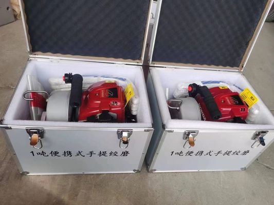 Taşınabilir 1 tonluk gazla çalışan çekici vinç makinesi