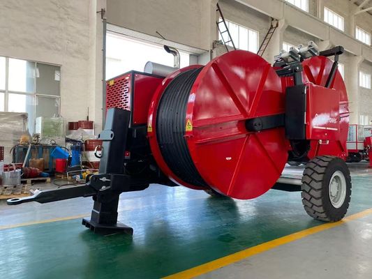 2x40KN Hidrolik Kablo Tensiyoncu Havalı Hattı Düzeltmek İçin Tel Tensiyoncu