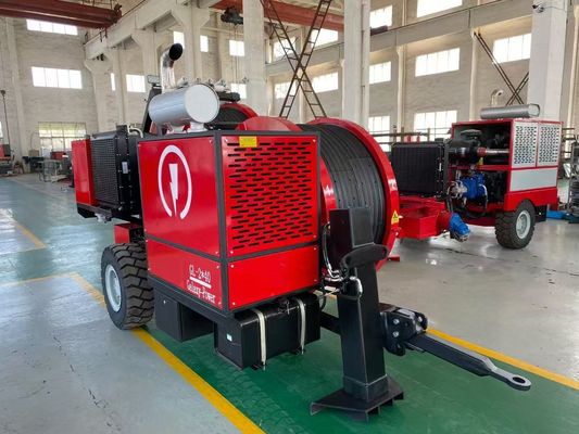 2x40KN Hidrolik Kablo Tensiyoncu Havalı Hattı Düzeltmek İçin Tel Tensiyoncu