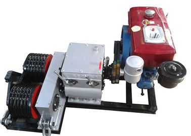 Kablo Vinç Çektirme 5 Ton Dizel Motor Powered Çift Davul Vinç