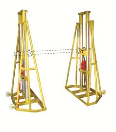 5 - 10 ton hidrolik ayarlanabilir tel bobini JACK STANDS WIRE PAY OFF STAND