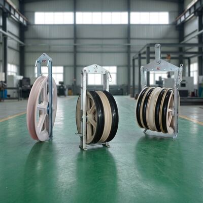 916mm Çaprazlık 20-150kN Adli Yük MC Elektrik hattı montajı için Nylon Sheave Stringing Blocks ve Kablo Çekme Blocks